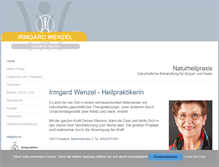 Tablet Screenshot of irmgard-wenzel.de